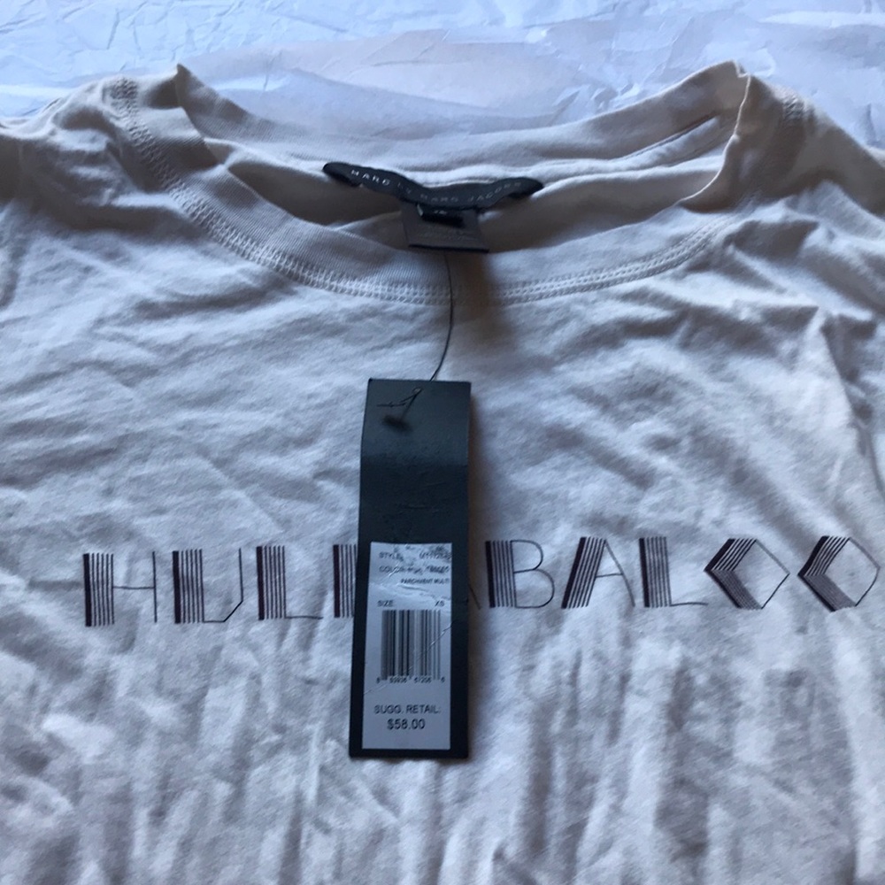 NWT Marc Jacobs "Hullabaloo" Soft Cotton Tee XS